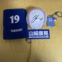 山崎康晃 サインボールとリストバンドセット