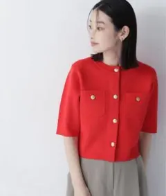 新品】JUSGLITTY シャイニー配色ジャケットカーデ - メルカリ