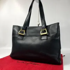 極美品 ランセル レザー トートバッグ A4収納可 大容量 黒 本革 肩掛けのサムネイル
