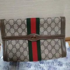 希少GUCCI オールドグッチヴィンテージ バッグ GG柄 シェリーライン 良品のサムネイル
