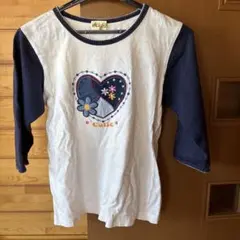 Multiple 長袖カットソー 16B ホワイト/ネイビー