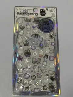 光るジュエルプチドロップシール しろくろドロップ