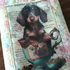 ハンドメイドのダックスフンド ペットボトル 入れ