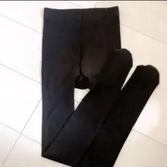 ⭐️１点限り❣️透け感タイツ　黒　防寒タイツ　厚手ストッキング　裏起毛