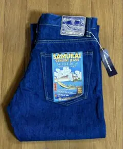 SAMURAIJEANS☆6100XX 15OZ-SH青海波☆33インチ☆未使用のサムネイル
