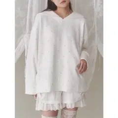 メリージェニー petit flowerセーラースウェット ホワイト