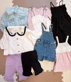 春服女の子服8点80〜90まとめ売り　バラ売り可