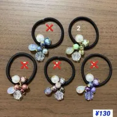 くまくま様 レジン ヘアゴム 水風船 ヨーヨー カラー選べますNo.1578