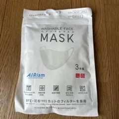 ユニクロ　AIRism 洗えるフェイスマスク Lサイズ 3枚入り