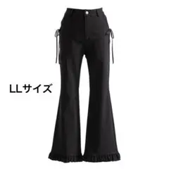 DearMyLoveRose フリルレースロングフレアパンツ LLサイズのサムネイル