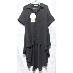 【タグ付き未使用】しまむら イレヘムシャツ Mサイズ 黒