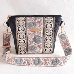 ！専用！インド刺繍リボン　サコッシュ　ショルダーバッグ　ハンドメイド