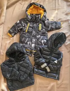 男の子 ダウンジャケット 90cm 3点セット