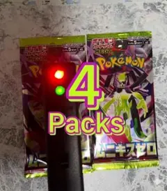 4Packs Munikis Zero Pack M3 Pokemon Card