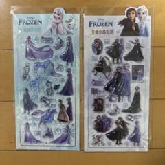 ディズニー　アナと雪の女王　立体シール　2枚セット