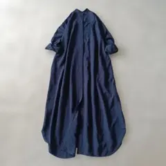 美品】ARTS&SCIENCE シャツワンピース ネイビー 長袖 - メルカリ