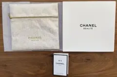 新品未使用！CHANEL BEAUTE シャネルポーチ　ノベルティ　ベージュ