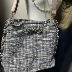 ツイードショルダーバッグ