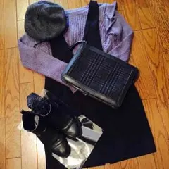 袖フリルニット / earth music and ecology