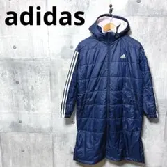 adidas アディダス ジュニア ベンチコート 160 ネイビー