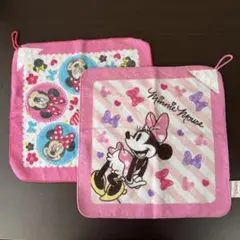 【未使用品】ループ付きタオル2枚セット　ミニー