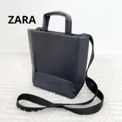 ZARA ミニオリガミトートバッグ ブラック 2WAY ショルダーのサムネイル