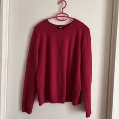 UNIQLO カシミヤセーター L ダークレッド