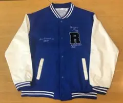 メンズ スタジャン 韓国コーデ 青 Mサイズ