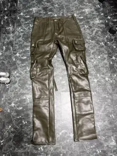 mnml マルチポケット フェイクレザー カーゴパンツ　ミニマル　サイズ31