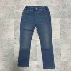 branshes プレミアムストレッチ裏起毛ライトブルーデニムロングパンツ100