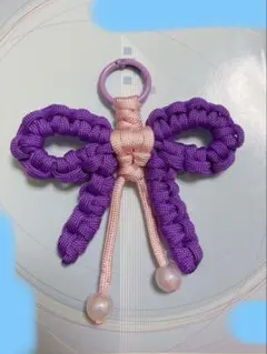 子ども　リボン　キーホルダー　バッグチャーム