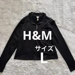 H&M ハーフジップ カットソー