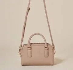 SNIDELミニボストンバッグ 2way ショルダー ベージュ 美品