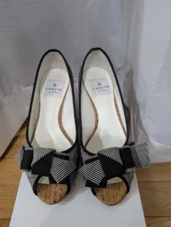 LANVIN en Bleu ウェッジソール パンプス 22.5cmのサムネイル
