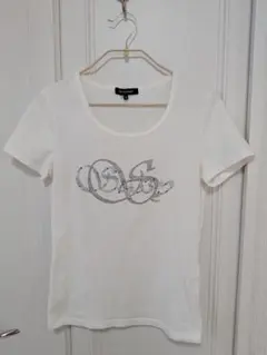 LAUTREAMONT 半袖Tシャツ ホワイト ビジュー装飾 サイズ3　美品のサムネイル