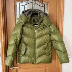 AIGLE フード付きダウンジャケット オリーブグリーン　美品