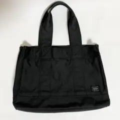 PORTER ポーター　キャンバス　トートバッグ　ブラック