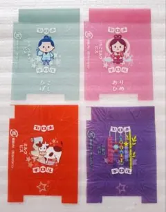 チロルチョコ　包み紙●ビッグチロル　七夕(2019年)　4枚セットのサムネイル