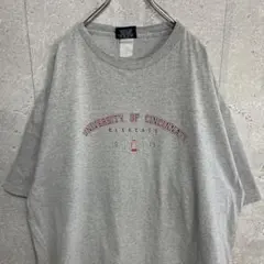 JAN SPORT シンシナティ大学チームロゴ　ビックサイズグレーTシャツ3XLのサムネイル