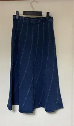 デニム フレアスカート