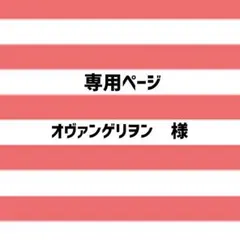 専用ページ　オヴァンゲリヲン様