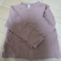 アプレレクール ジャガード 長袖Tシャツ 　ロン T