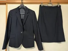 LES MUES 紺 スカートスーツ上下のサムネイル