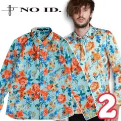 ノーアイディー NO ID. 花柄 長袖シャツのサムネイル