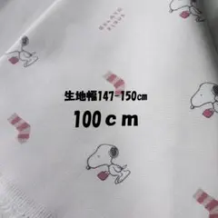 AU21【100cm】ジェラートピケ　ソックス ピンクスヌーピー