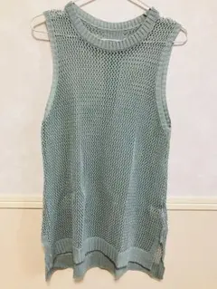 メッシュノースリーブチュニック