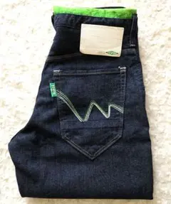 美品 EDWIN エドウィン◆ジャージーズ 麻混 ストレッチ デニム Sのサムネイル