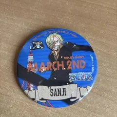 ONE PIECE サンジ バースデー缶バッジ 東京ワンピースタワー限定