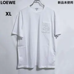 LOEWE アナグラム刺繍　半袖Tシャツ ホワイト　XLサイズのサムネイル