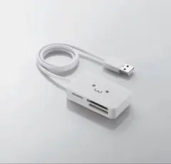 【ほぼ新品】USB カードリーダー 顔デザイン SD/microSD/MS 対応のサムネイル